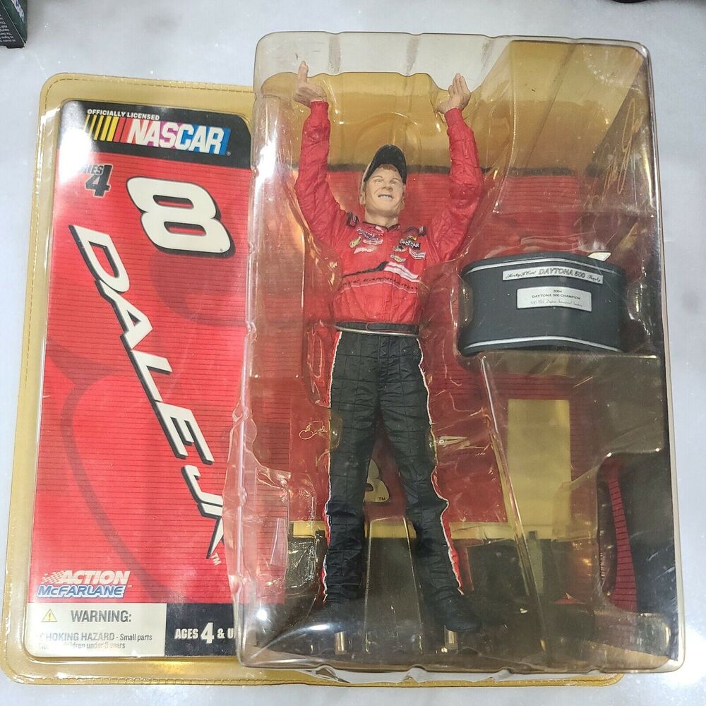 Dale Jr. #8 Action Figure With 2004 Daytona 500 Trophy Action McFarlane